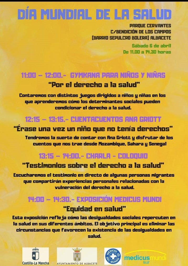 Programa de actividades Día Mundial de la Salud